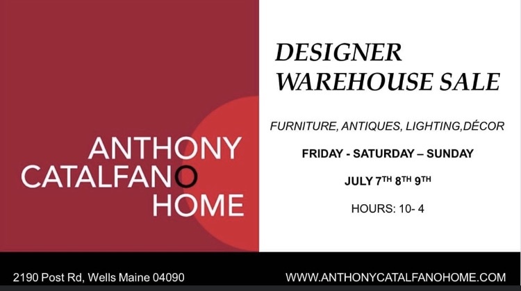 Anthony Catalfano Home Designer Warehouse Sale